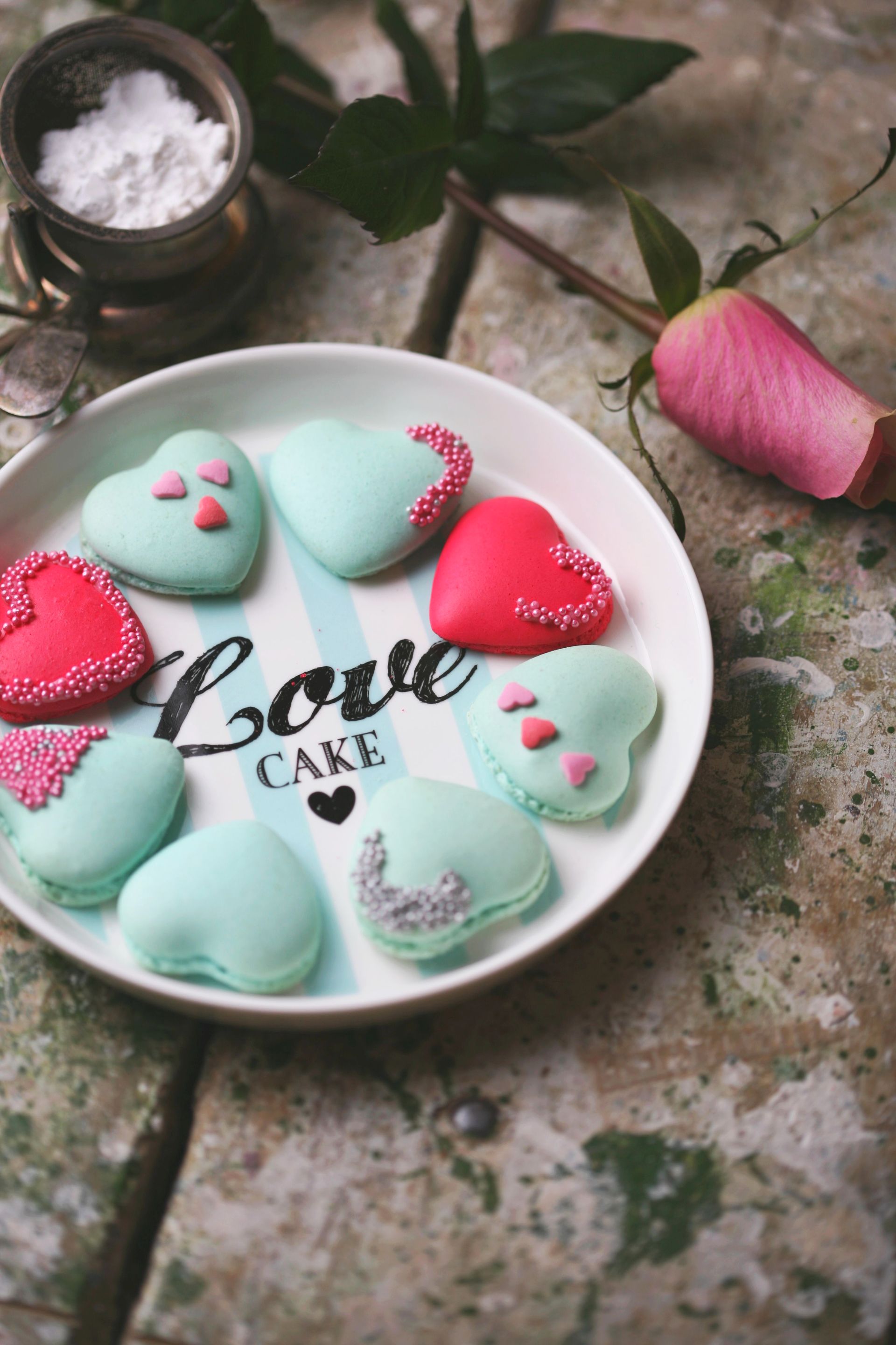 Herz Macarons Rezept zum Valentinstag