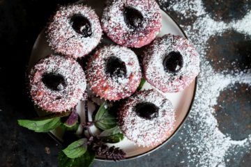 Kirsch-Marzipan-Muffins